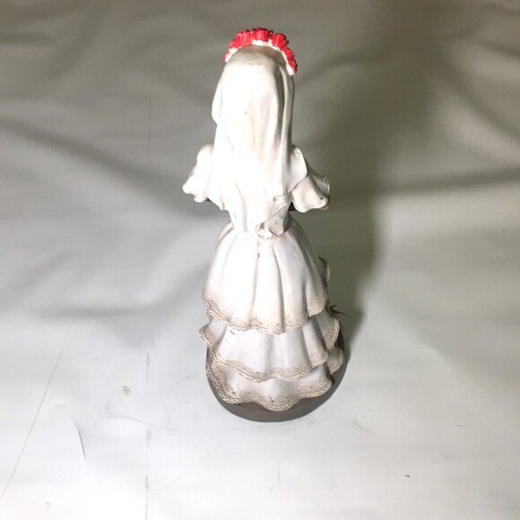 🛑 SKELETON ➕🆒 FIGURINE Bride Red Roses Halloween Day of Dead Decor 💸BUY NOW‼️ - Picture 13 of 16